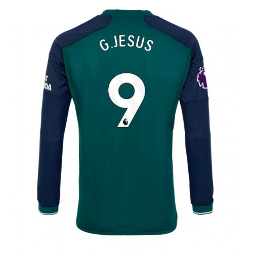 Moški Nogometni dresi Arsenal Gabriel Jesus #9 Tretji 2023-24 Dolgi Rokav